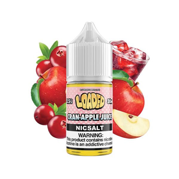 cran apple juice nic salt by loaded ejuice