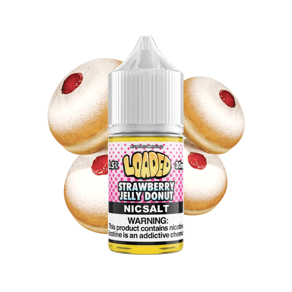 strawberry jelly donut nic salt by loaded ejuice